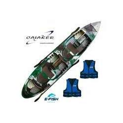 Caiaque Caiaker New Foca Standard - Cor Exército 2 Coletes de Brinde