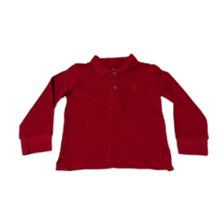 Camisa polo vermelha mangas compridas Zara 6-9M