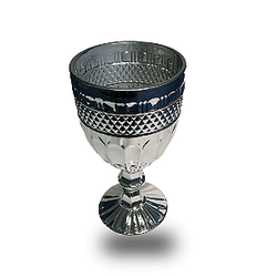 Taça de vidro Brand Prata Metalizado 345ml