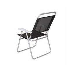 Cadeira Master Plus Fashion Alumínio - preto