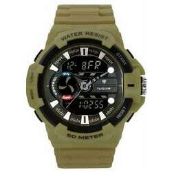 Relógio Masculino Tuguir AnaDigi TG3J8009 Verde e Preto