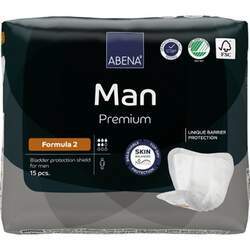 Abena Man F2 Premium - Absorvente Masculino - Pacote com 15 unidades