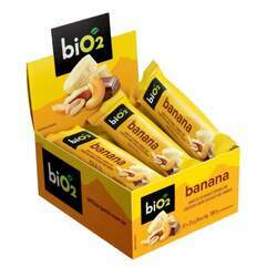 Barra De Cereal biO2 Castanhas e Banana Coberta com Chocolate c/12 un
