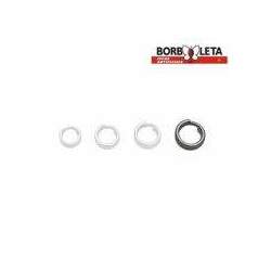 Argola Split Ring em Aço Inox - Borboleta - Cartela c/ 20 unidades