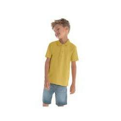Camisa Polo Juvenil Meia Malha Trick Nick Amarelo 12