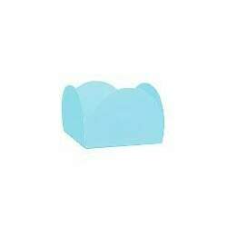 Forminha caixeta azul tiffany 50 unid