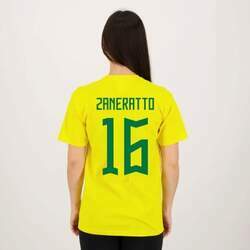 Camisa Brasil Zaneratto 16 Amarela