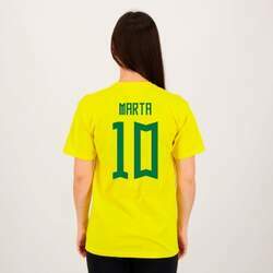 Camisa Brasil Marta 10 Amarela