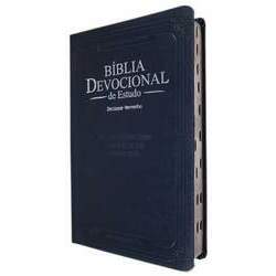 Biblia devocional de estudo - capa luxo