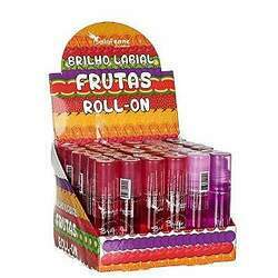 Brilho Labial Roll-On Frutas Bella Femme BF10013 Box c/ 36 unid