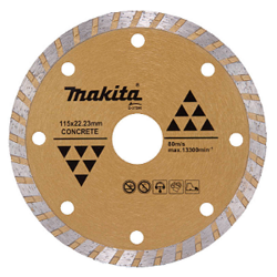 Disco Diamantado Makita para esmerilhadeira Dourado para concreto D-37596