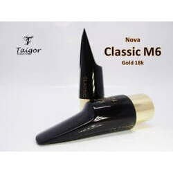 Boquilha Taigor Sax Alto Classic M6 Preta S/ Abraçadeira