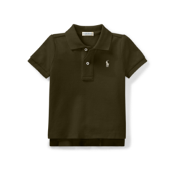 Camisa polo infantil ralph lauren cinza escuro