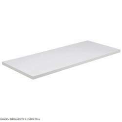 Prateleira Branca com Suporte Plástico Branco 40x25x1,5 cm Concept Prat-K