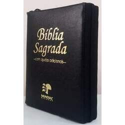 Bíblia sagrada média - capa com zíper pr