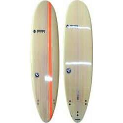 Prancha de Surfboard Session Funboard 7'1 X 21 X 3 X 49L - Madeira/Laranja