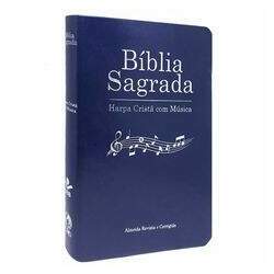 Bíblia Sagrada HP C/ Música Capa Luxo Azul