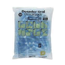Dosador Oral 5mL pacote c/100 un Descarpack
