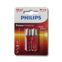 Pilha Power Alkaline Philips AA Pequena 1 5V C/2un LR6P2B/97
