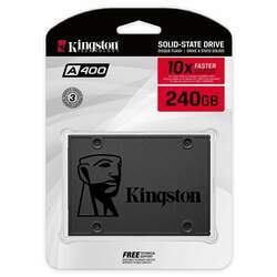 SSD Kingston 240GB SATA3, Leitura/Gravação 500/450MB/s, SA400S37/240GB