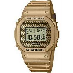 Relógio G-SHOCK Hip Hop Gold Chain DWE-5600HG-1DR kit de caixas e pulseiras