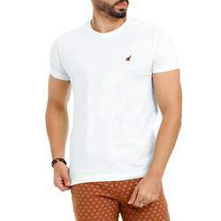 Camiseta Branca Masculina Básica Lisa Algodão Bamborra