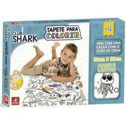 Tapete para Colorir Club Shark - Brincadeira de Criança