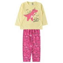 Pijama Infantil Feminino Love Dinosaurs - My Dream Girls