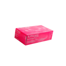 Luva Nitrílica para Procedimento Pink Supermax com 100 Unidades