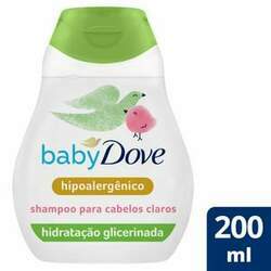 Shampoo Baby Dove Hidratação Enriquecida para Cabelos Claros 200ML