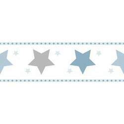 Faixa de Parede Treboli Estrelas Azuis 5941