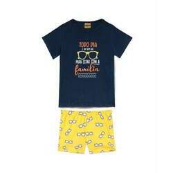 Pijama Infantil Lua Encantada 100% Algodão Óculos