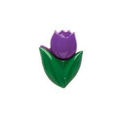 Botão Infantil Tulipa Lilás 12 un