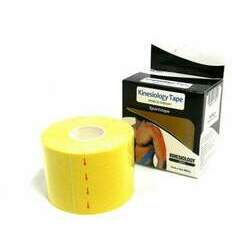 Bandagem Adesiva Kinesiology Tape amarelo
