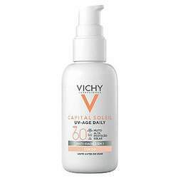 Vichy Capital Soleil UV Age Daily Protetor Solar Facial FPS60 com Cor 2 0 40g