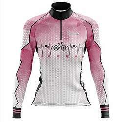 Camisa de Ciclismo Feminina Mountain Bike Pro Tour Bicicleta Manga Longa