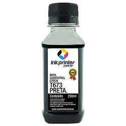 Tinta para Epson L805 - Preto - Compatível Ink Printer (T673 - 250ml)
