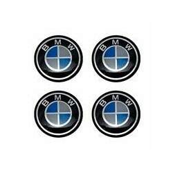 Kit Emblema Resinado Para Calotas Rodas BMW 48mm 04 Peças