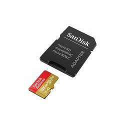 Cartao de Memoria 128GB Micro SDXC SanDisk EXTREME 190-90MB/s U3 com Adaptador - SDSQXAA-128G-GN6AA