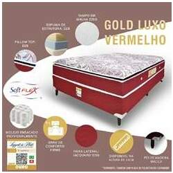 Conjunto Box Softflex Gold Luxo Molas Ensacadas 158X59X198