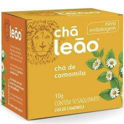 Chá Leão de Camomila 10g Embalagem c/ 10 Saquinhos