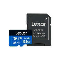 Cartão de Memória MicroSDXC Lexar Blue 128GB 633x UHS-I 100MB/s