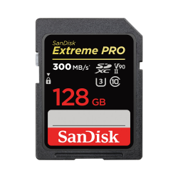 Cartão de Memória SDXC SanDisk Extreme PRO 128GB UHS-II 300MB/s