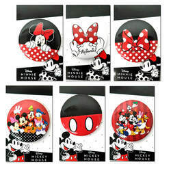 Pré-Venda Conjunto Buttons - Broches Pin Colecionaveis Mickey e Amigos Disney - 6 peças