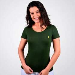 T-shirt BF Feminina Verde Militar
