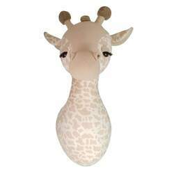 Cabeça de Pelúcia Silvia Polito Safari para Decoração de Parede - Girafa Doloris