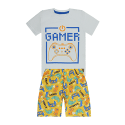 Conjunto Camiseta Gamer e Short - Cacau Kids