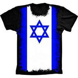 Camiseta Bandeira De Israel S-312