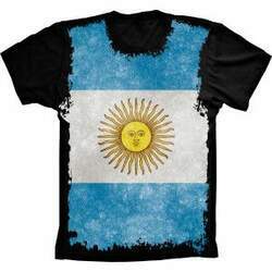 Camiseta Bandeira Da Argentina