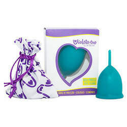 Coletor Menstrual VERDE fácil pegada TIPO A - Violeta Cup
